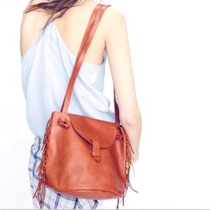 Madewell fringe bucket crossbody